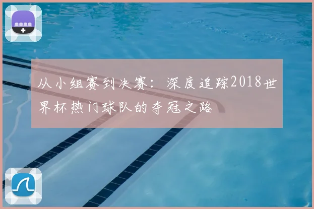 从小组赛到决赛：深度追踪2018世界杯热门球队的夺冠之路
